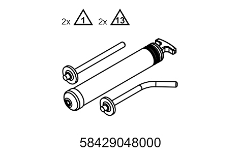 Jeringuilla de llenado de aceite