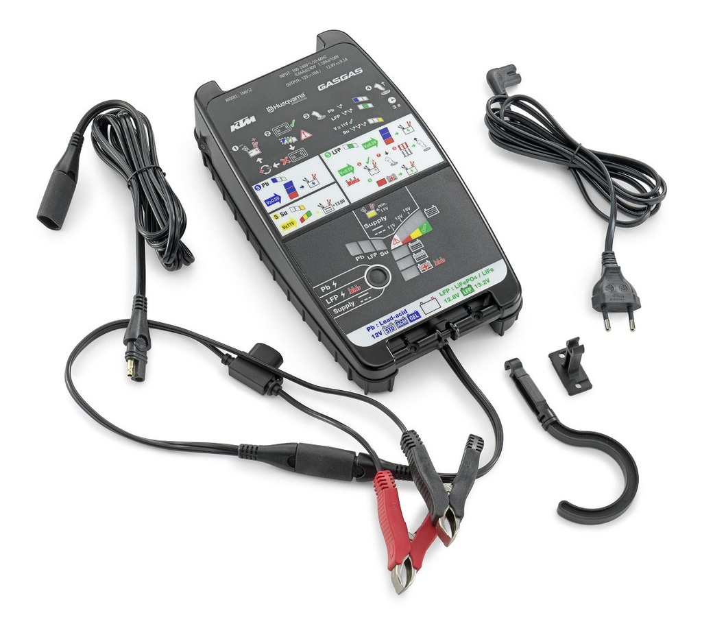 Cargador de baterías con tester