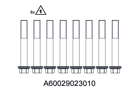 [A60029023010] Tornillos de fijación del cilindro